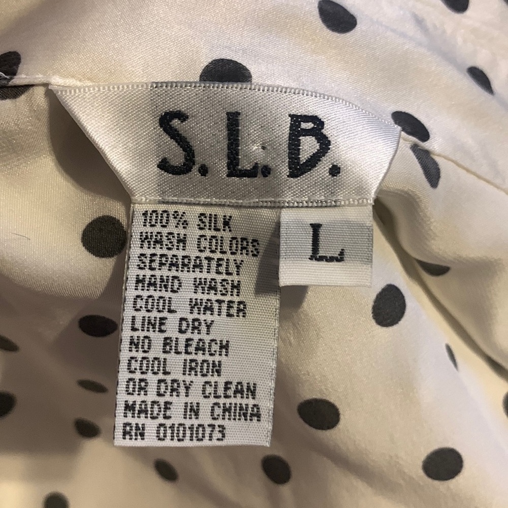 Large SLB long sleeve button up with necktie